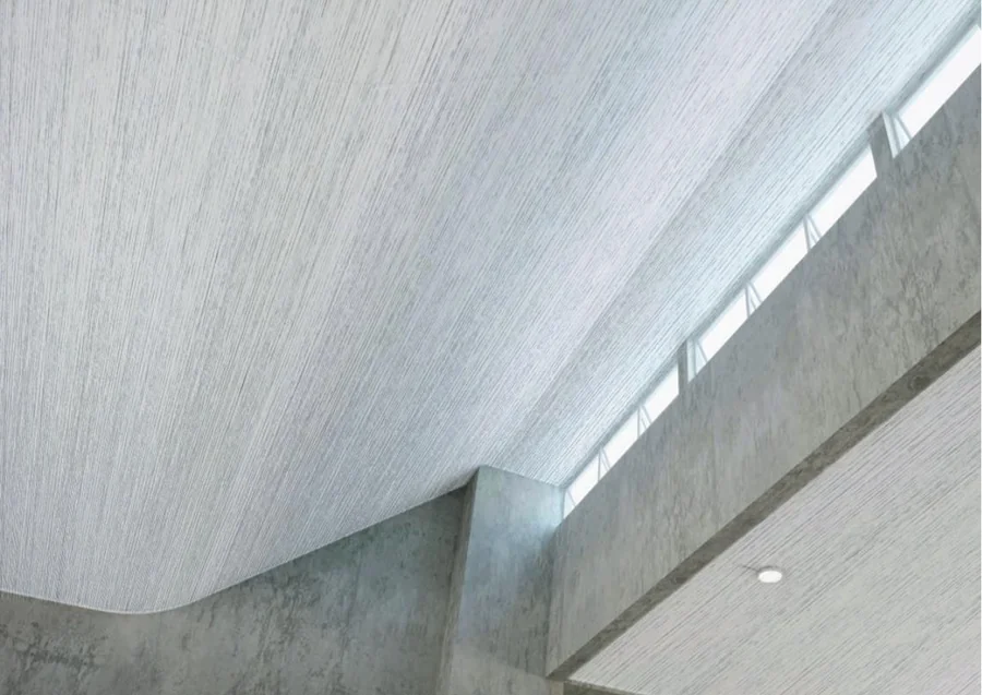 Ambiente com forro de PVC Revitex efeito concreto